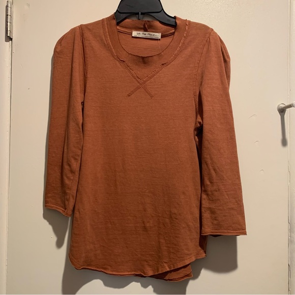 Free People We the Free Clover Puff Shoulder Top - Picture 3 of 5